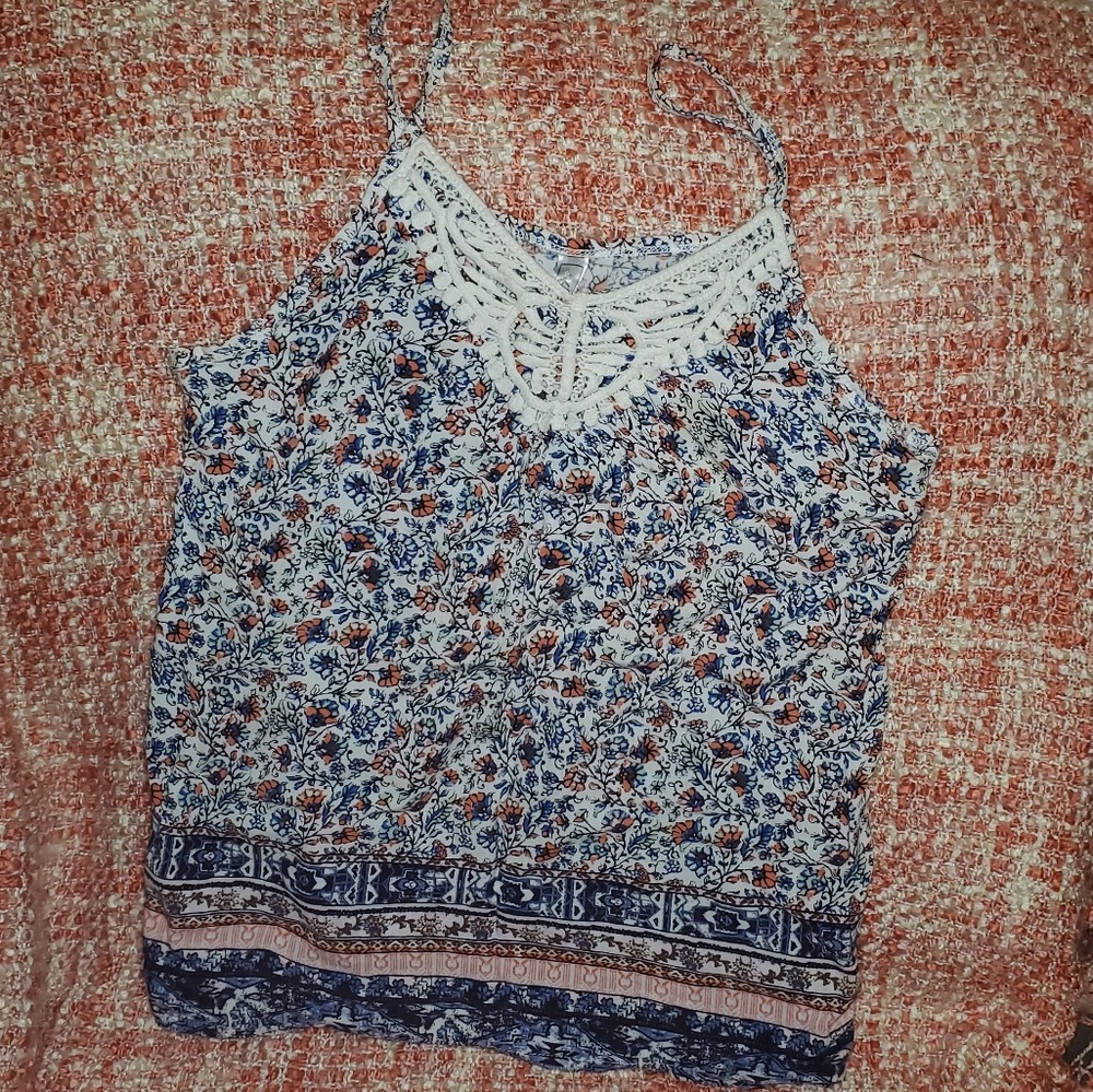 Girls tank top size xL floral